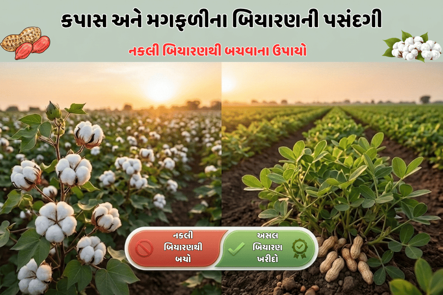 કપાસ અને મગફળીના બિયારણની પસંદગી: નકલી બિયારણથી બચવાના ઉપાયો