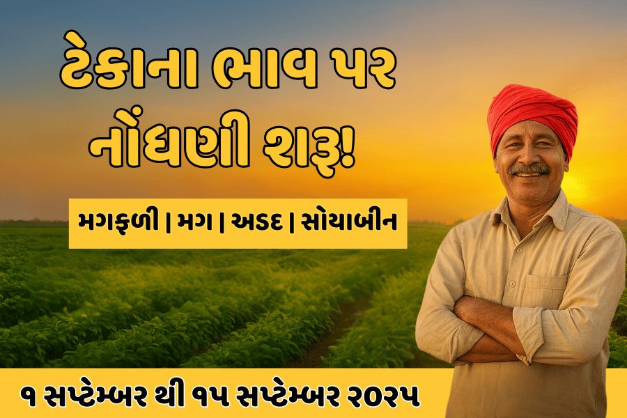 ટેકાના ભાવ પર મગફળી, મગ, અડદ અને સોયાબીન વેચાણ માટે ખેડૂતોને તક – નોંધણી શરૂ