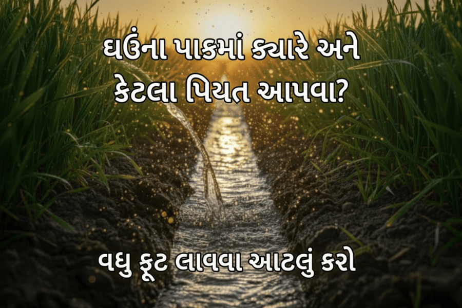 ઘઉંના પાકમાં ક્યારે અને કેટલા પિયત આપવા? વધુ ફૂટ લાવવા આટલું કરો