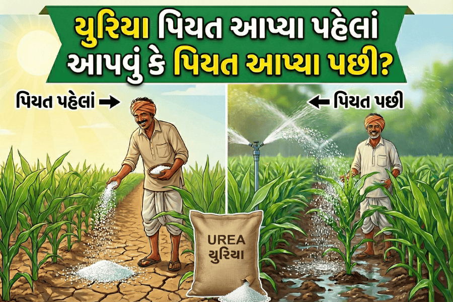 યુરિયા ખાતર: પિયત આપ્યા પહેલાં આપવું કે પછી? જાણો વૈજ્ઞાનિક પદ્ધતિ - ૯૦% ખેડૂતો આ બાબતે હજુ પણ અંધારામાં છે